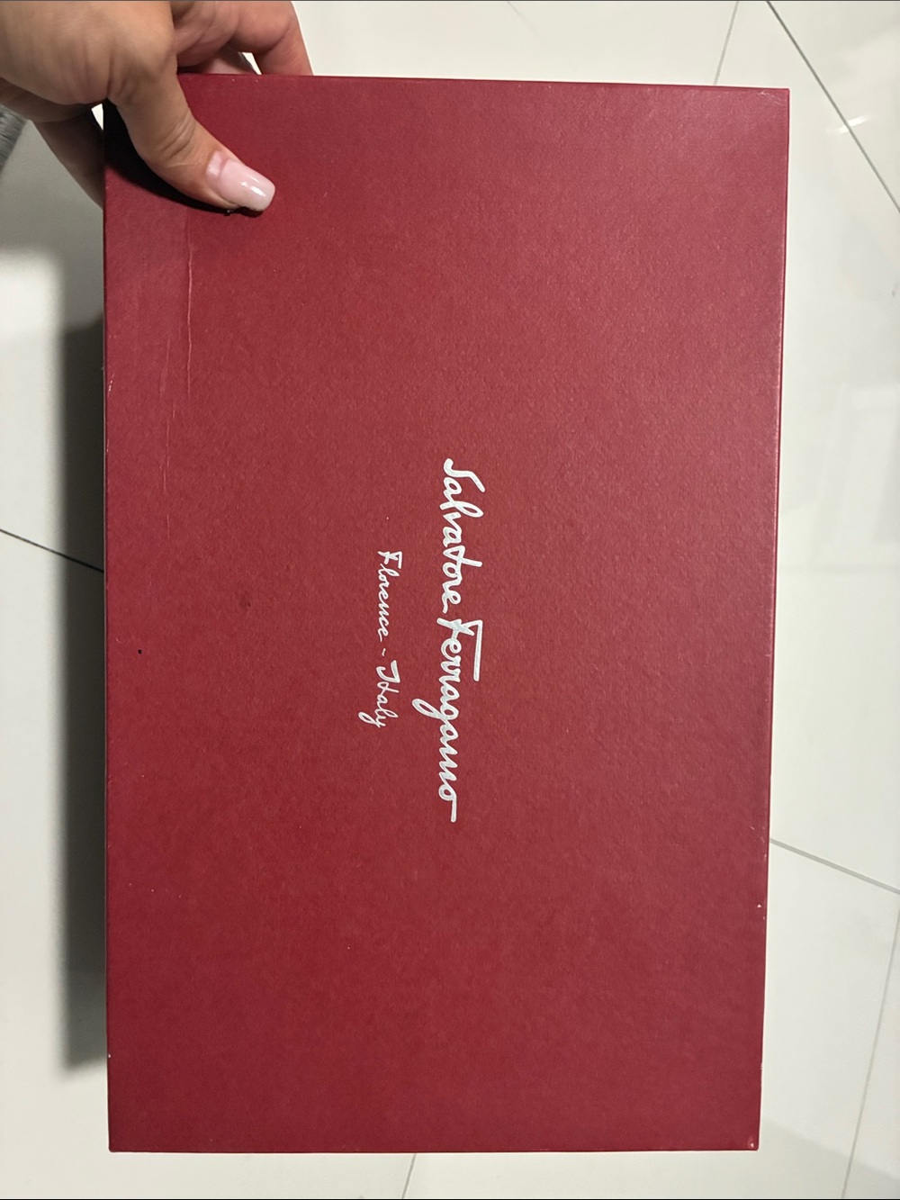Salvatore Ferragamo Original Shoe Box SARDEGNA 0571436 NERO NABUCK CALF 10 EE